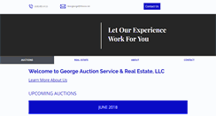 Desktop Screenshot of georgeauction.com