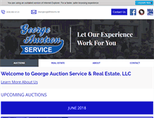 Tablet Screenshot of georgeauction.com
